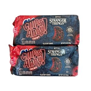 CHIPS AHOY! Stranger Things Strawberry Flavored Cookies Limited Edition 2X